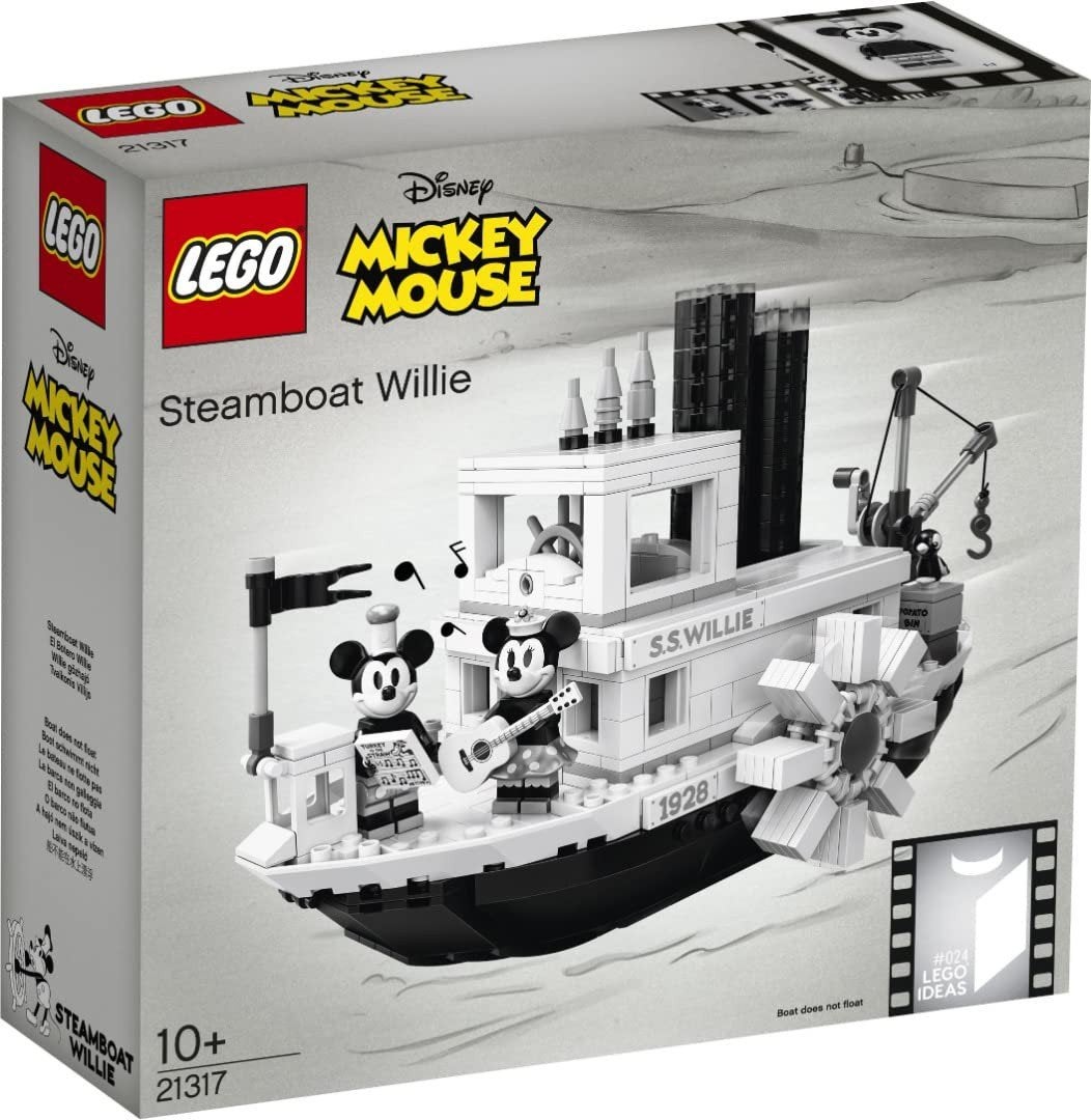 LEGO Ideas 21317 Steamboat Willie - Disney Mickey Mouse, Ophalen of Verzenden, Nieuw, Overige merken