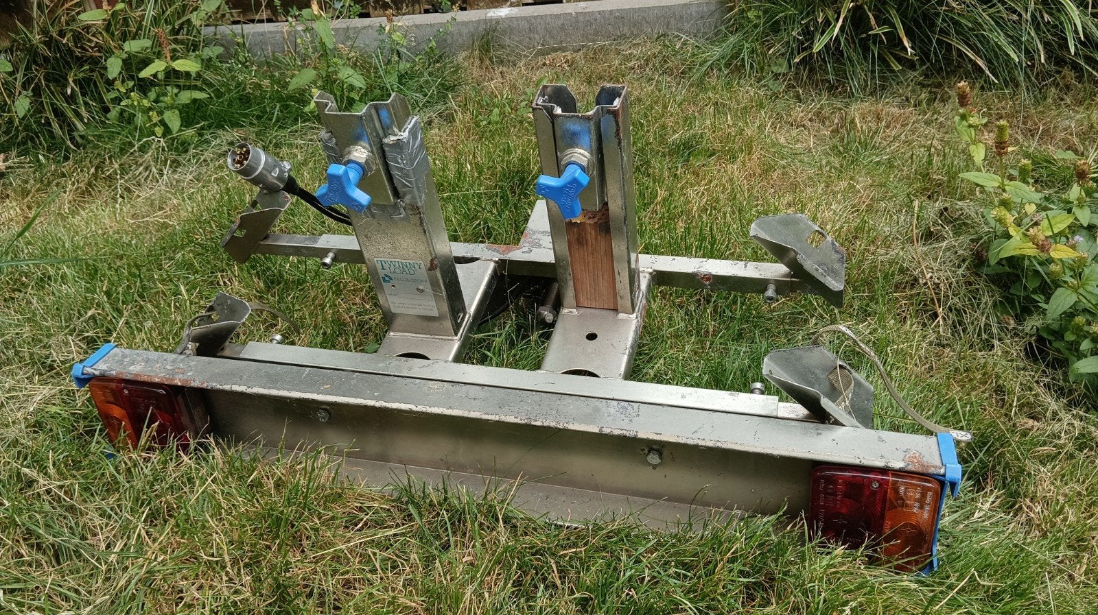Fietsendrager voor trekhaak met verlichting, Ophalen, Gebruikt