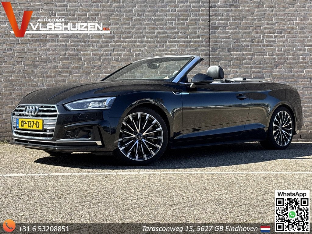 Audi A5 Cabriolet 2.0 TFSI MHEV Sport S Line | € 16.500,-, 15 km/l, Gebruikt, 4 stoelen, Zwart