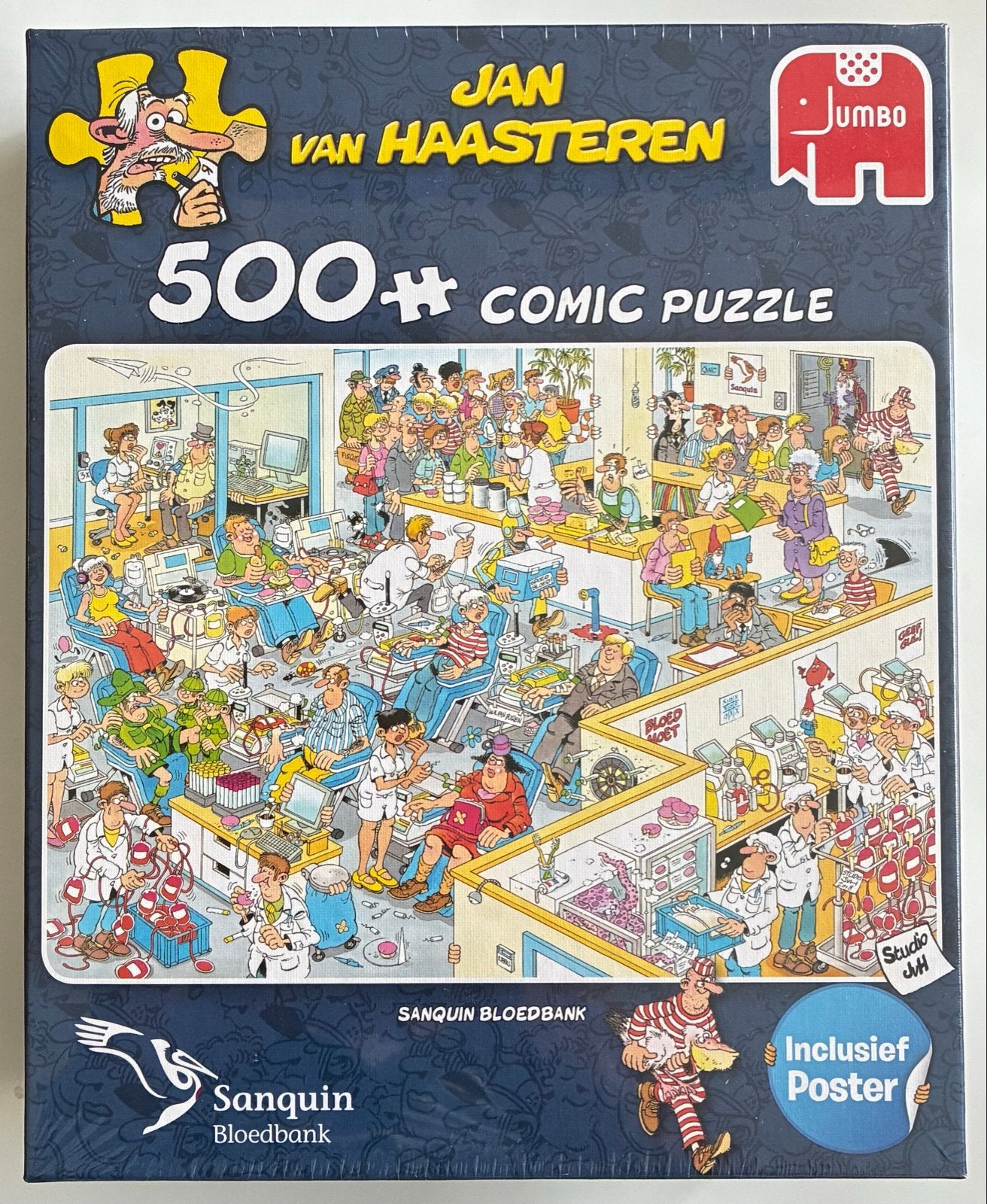 Jan van Haasteren Sanquin Bloedbank 500+ Comic Nieuw in seal, Ophalen of Verzenden, Meer dan 50 stukjes, Nieuw, 6 jaar of ouder