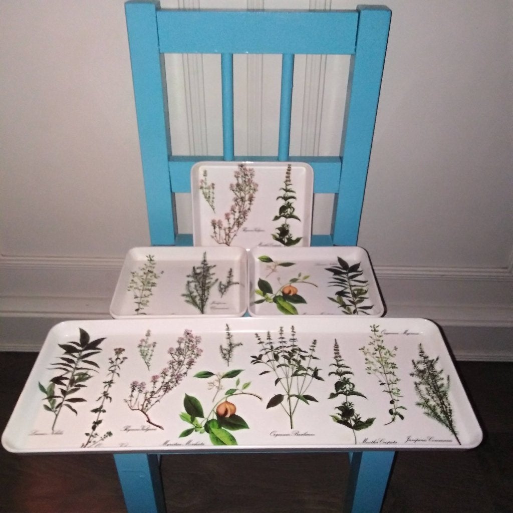 Mebel Italy melamine Botanica setje dienblaadjes, Ophalen, Gebruikt, Rechthoekig, Kunststof