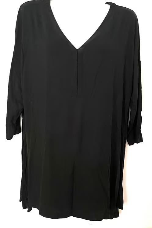 Marks & Spencer zwarte top[vj], Zwart, Maat 46/48 (XL) of groter, Ophalen of Verzenden, Zo goed als nieuw