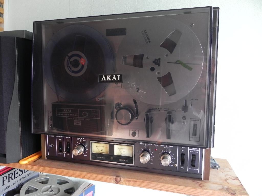 TE KOOP; AKAI GX 4400D TAPE-DECK  18 CM, Audio, Tv en Foto, Bandrecorders, Ophalen, Bandrecorder, Met stofkap