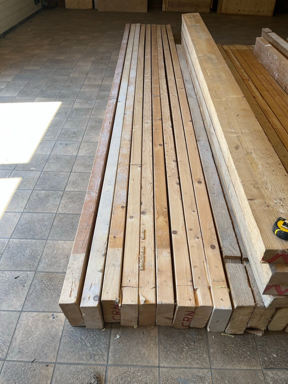 Constructief houten balken 7x19cm, 4,64m lang (9 stuks), Ophalen, Gebruikt, Balk, Vuren