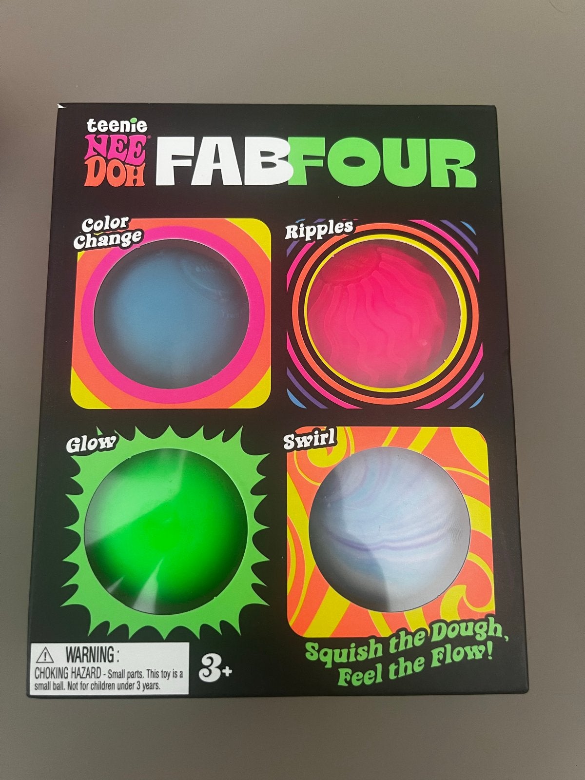 NeeDoh Teenie Fab Four - Stressballetjes Set, Ophalen of Verzenden, Nieuw, Jongen of Meisje