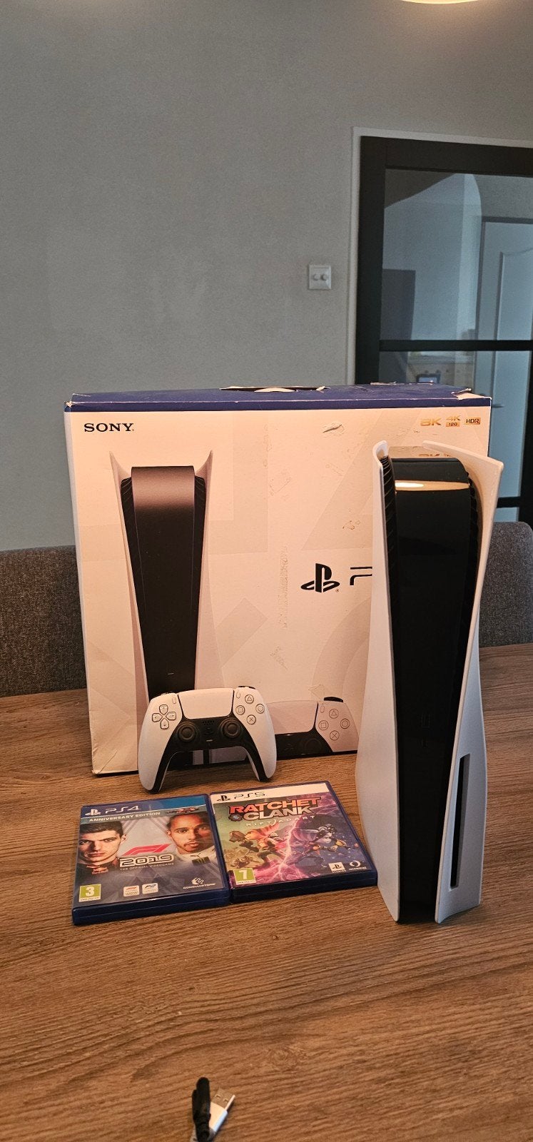 PlayStation 5 Disc Edition -Nieuwstaat + Controller en games, Ophalen of Verzenden, Zo goed als nieuw