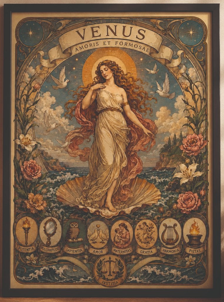 Venus Geboorte Poster 30x40cm zonder lijst, Verzamelen, Rechthoekig Staand, Verzenden, Zo goed als nieuw, A1 t/m A3
