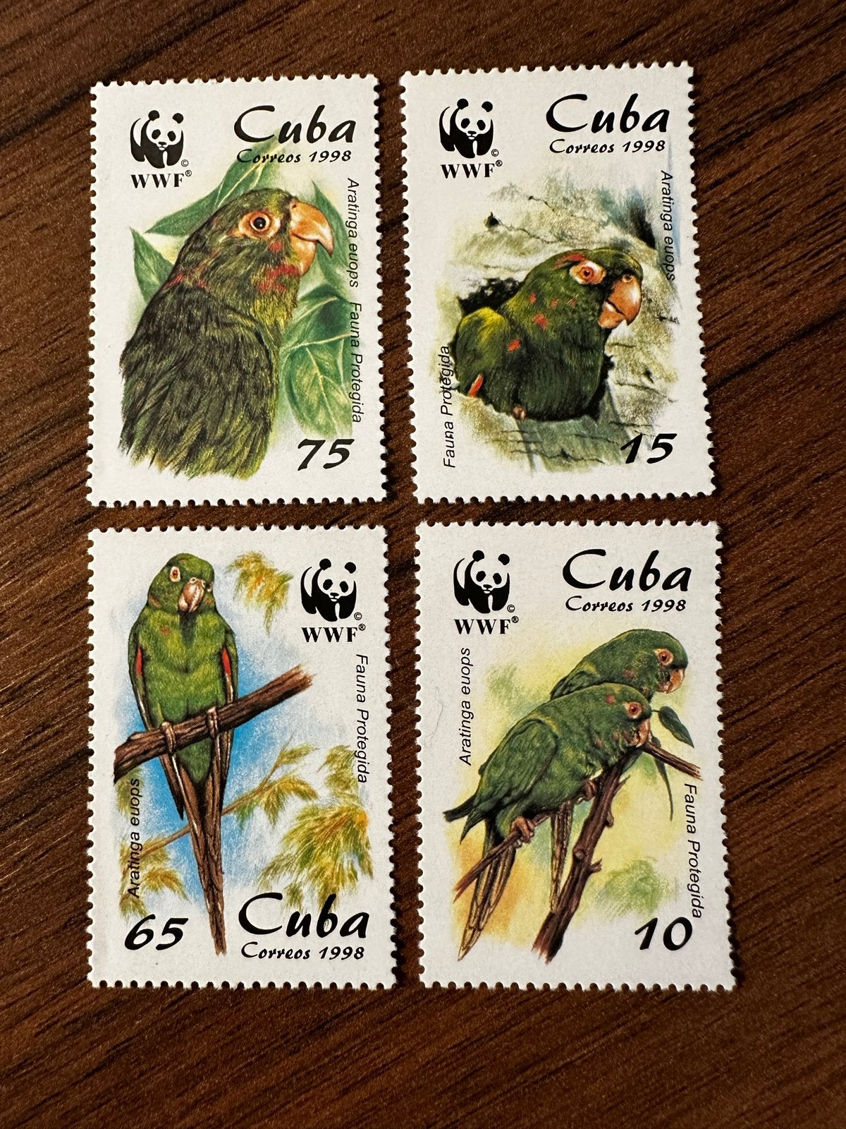 Cuba 1998 WWF Papegaaien Postfris Postzegels Set, Ophalen of Verzenden, Postfris