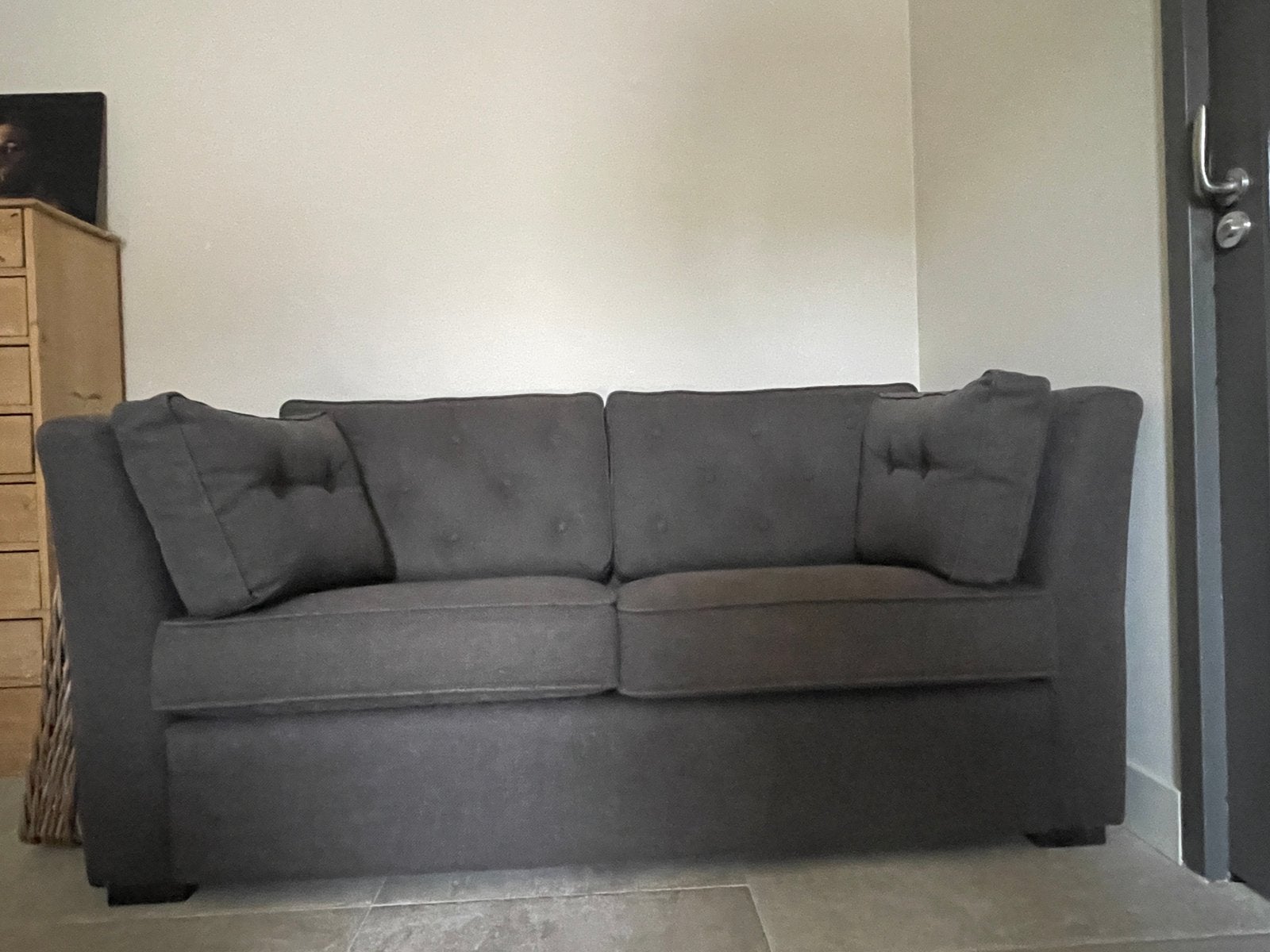 Tweezits stoffen bank., Huis en Inrichting, Banken | Bankstellen, Ophalen, 150 tot 200 cm, Tweepersoons, 75 tot 100 cm