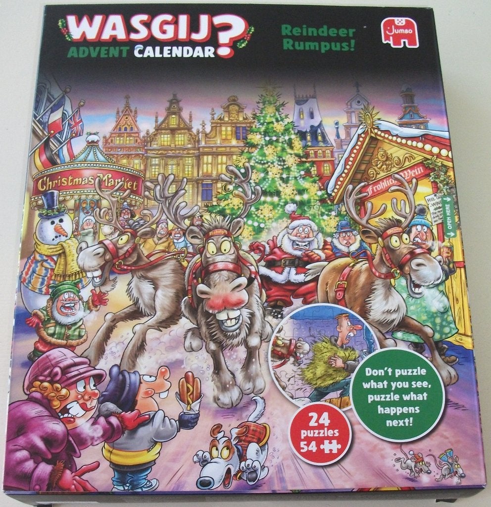 Puzzel *** RENDIER RAVAGE! *** Wasgij Adventskalender 2025, Hobby en Vrije tijd, Denksport en Puzzels, Ophalen of Verzenden, 500 t/m 1500 stukjes