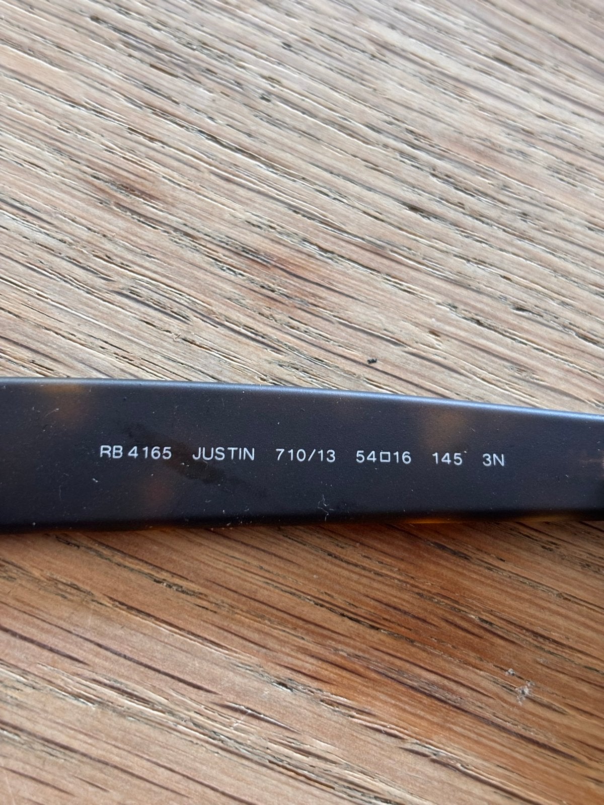 Ray-Ban Justin RB 4165 uniseks zonnebril, Sieraden, Tassen en Uiterlijk, Gebruikt, Zonnebril, Bruin, Ophalen of Verzenden