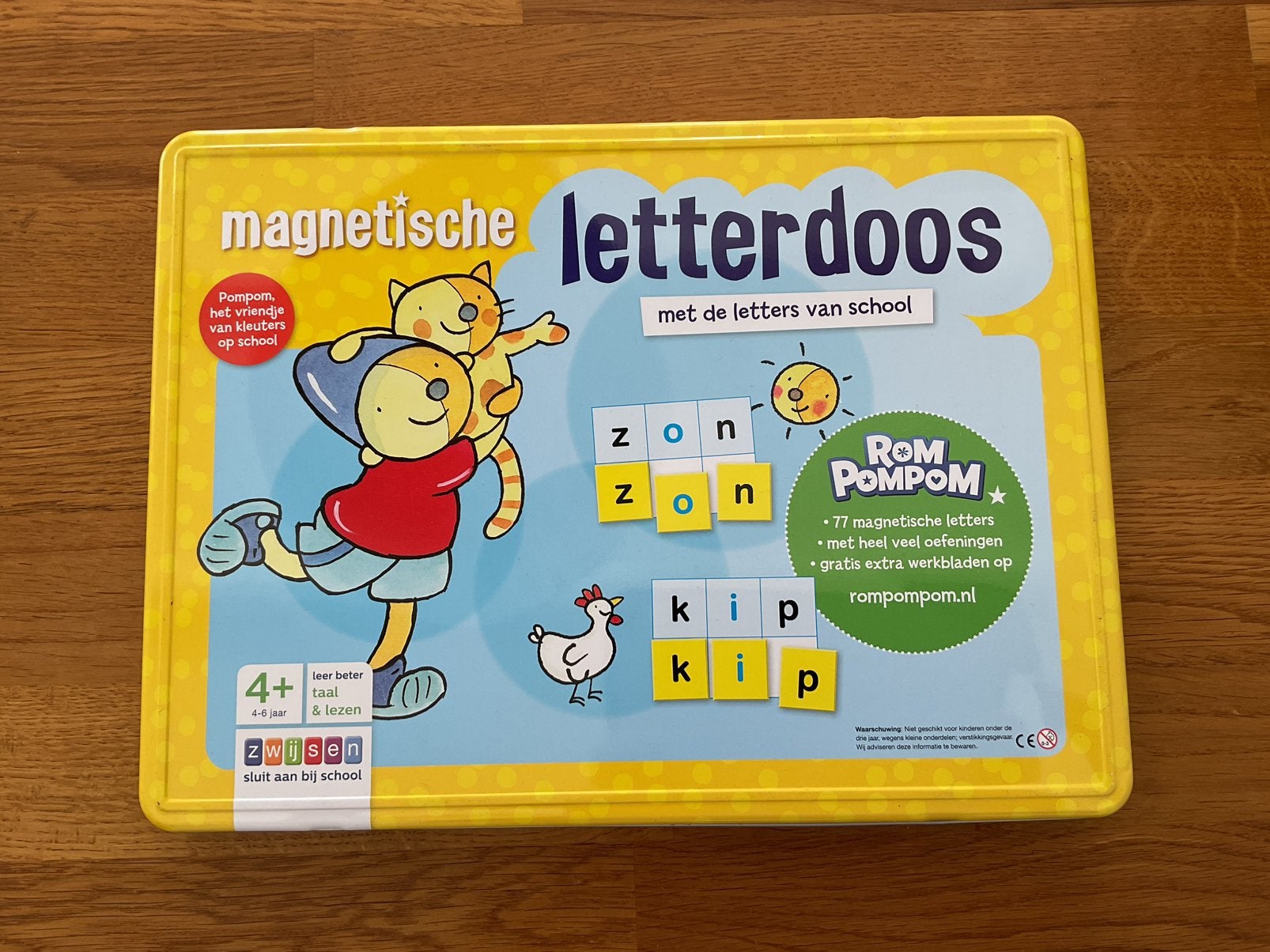 RomPomPom magnetische letterdoos en rekendoos, Ophalen of Verzenden, Gebruikt, Taal en Lezen