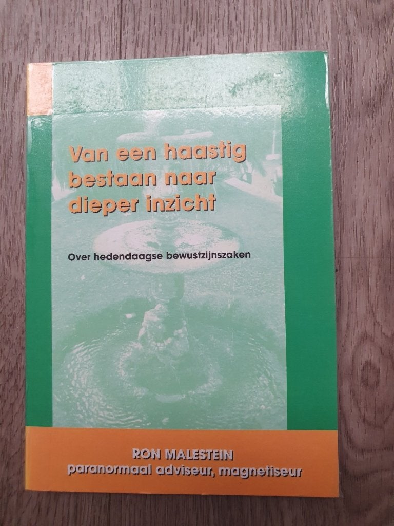 Ron Malestein Van een haastig bestaan naar dieper inzicht, Ophalen of Verzenden, Zo goed als nieuw, Spiritualiteit algemeen, Overige typen