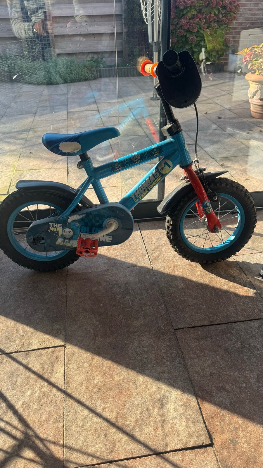 Thomas Kinderfiets12 inch, Ophalen, Gebruikt, Velgrem, Minder dan 16 inch