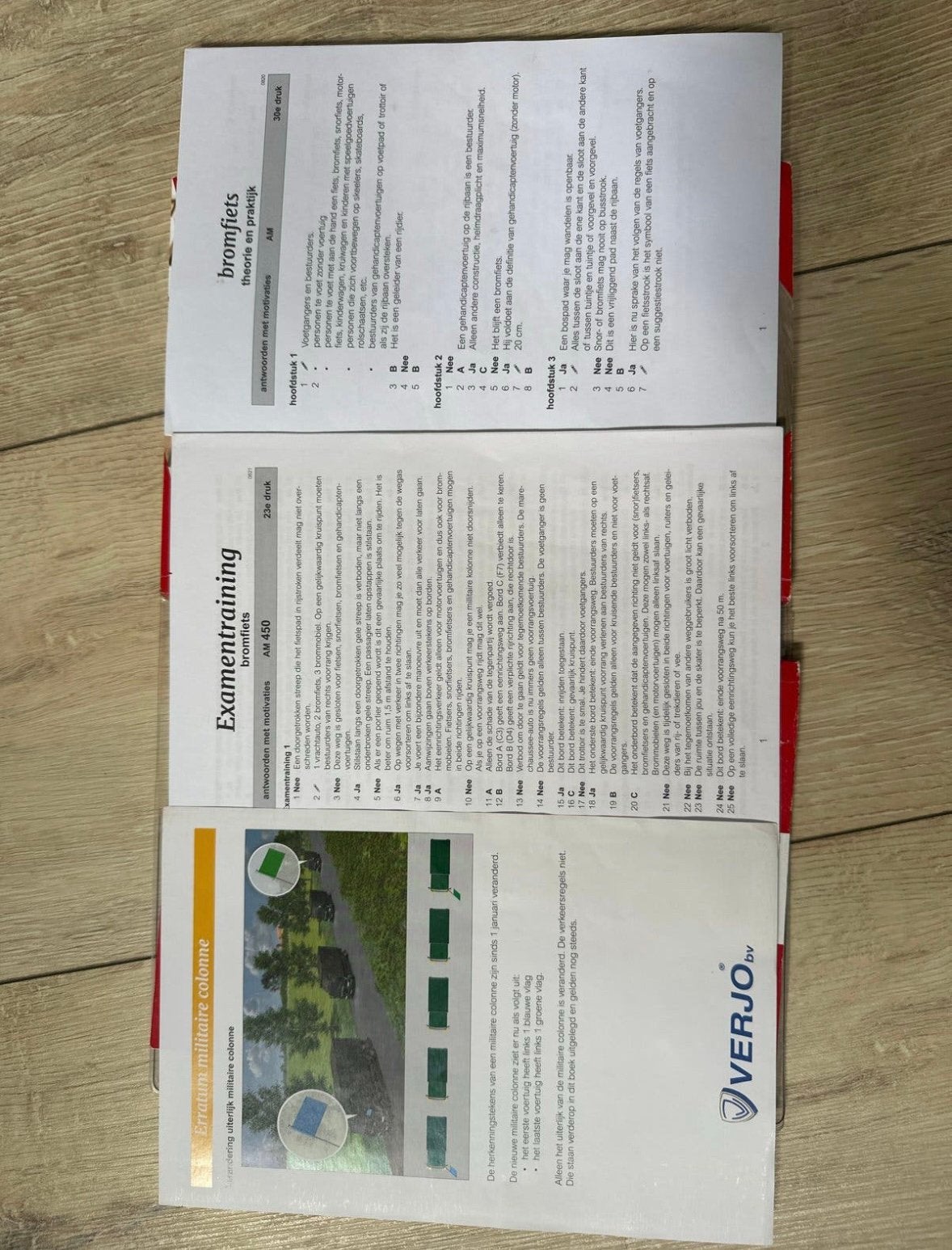 AM Examentraining en Wegwijzer Bromfiets (Verjo), Ophalen of Verzenden, Gelezen, Overige niveaus