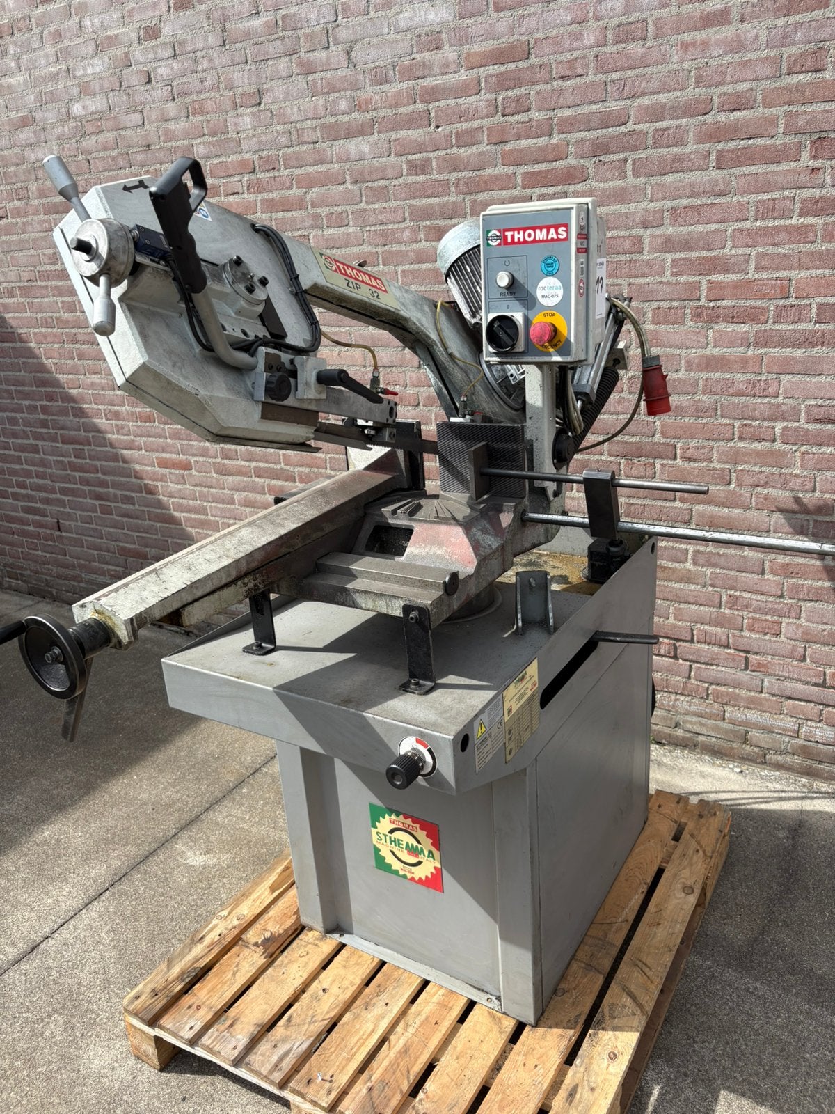 Thomas ZIP 32 DA bandzaagmachine – bouwjaar 2018 GERESERVEER, Ophalen, Zo goed als nieuw, Lintzaag