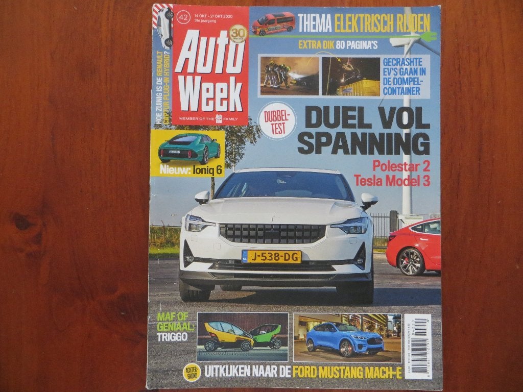 Autoweek 42 2020 Polestar 2, Tesla Model 3, Triggo, Captur, Ophalen of Verzenden, Nieuw, Renault