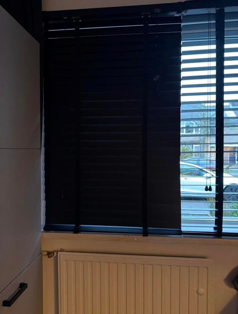 Houten luxaflex, Ophalen, Gebruikt, 50 tot 100 cm, 100 tot 150 cm