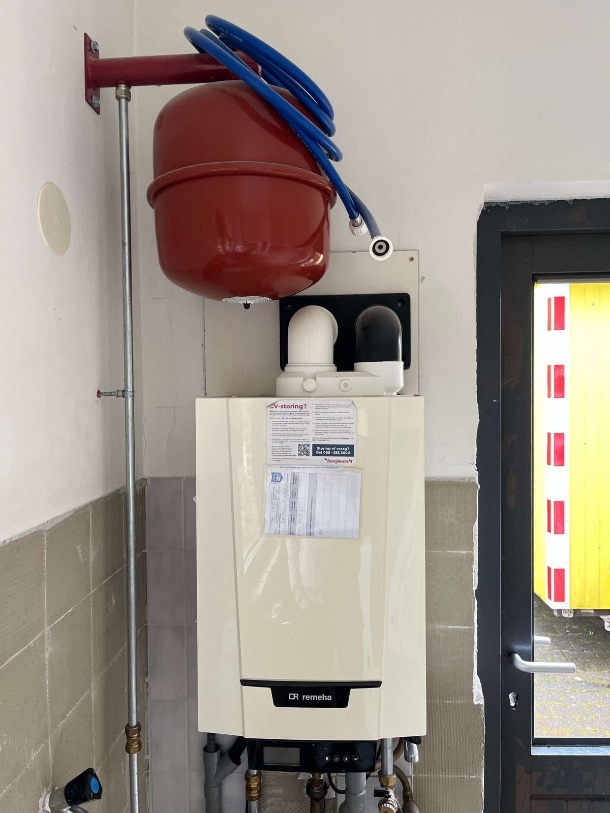 Remeha CV-ketel met expansievat, Ophalen, Cv-ketel of Combi-ketel, Zo goed als nieuw, 60 tot 150 cm