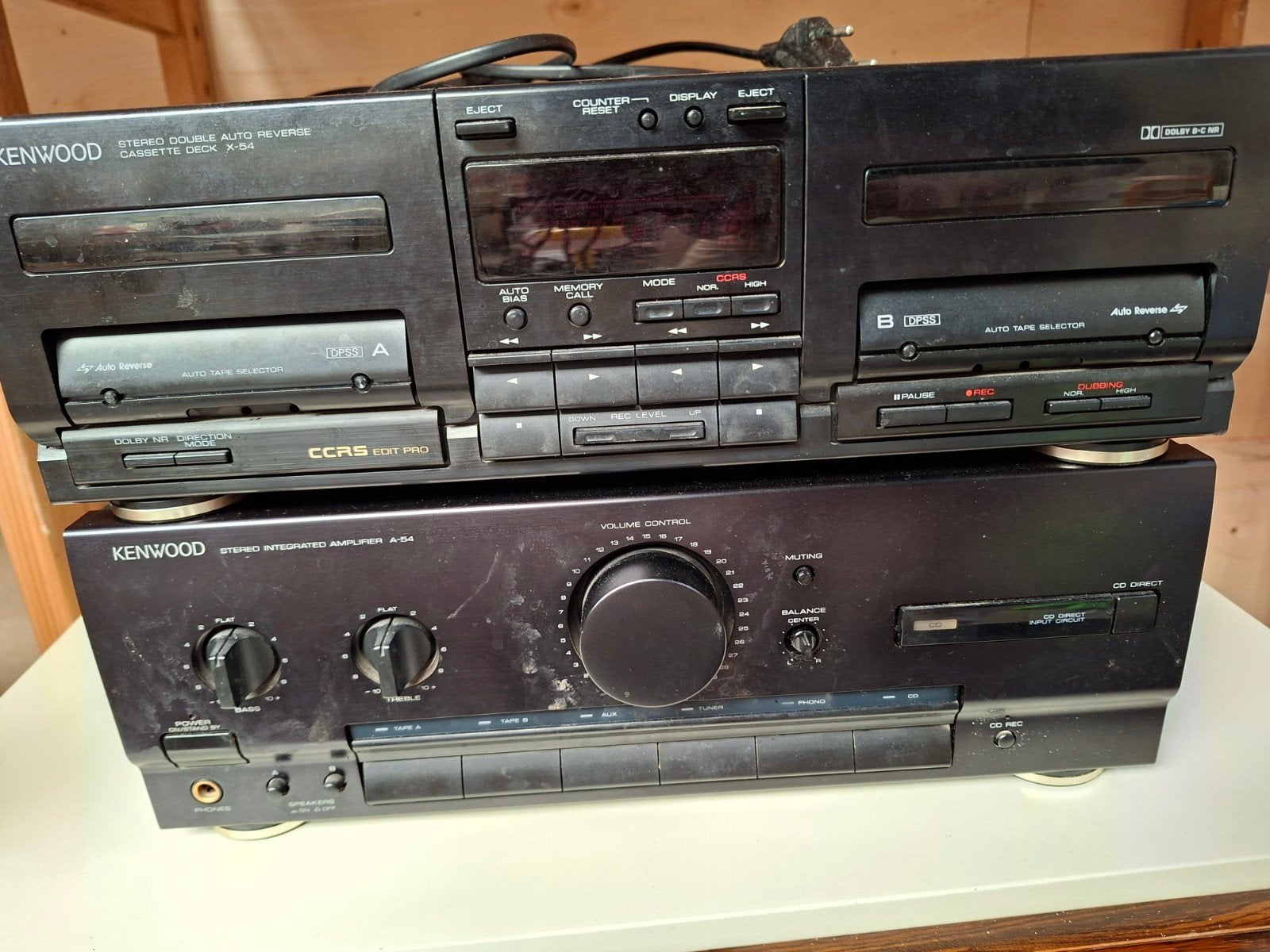 Kenwood versterker en cassette deck, Audio, Tv en Foto, Overige merken, Gebruikt, Kenwood, Nvt