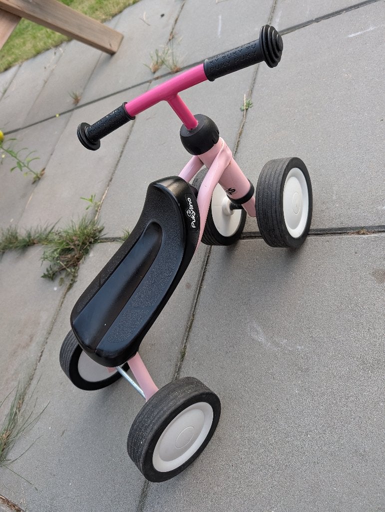Pukylino loopfiets met 4 wielen, Ophalen of Verzenden, Zo goed als nieuw, Loopfiets