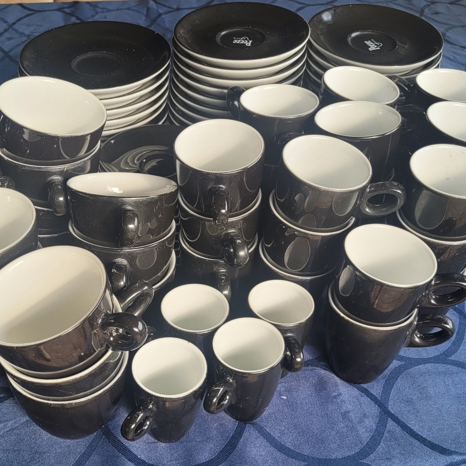 Kop en schotel Walküre Alta servies - Zwart, Ophalen, Gebruikt, Overige merken, Overige stijlen
