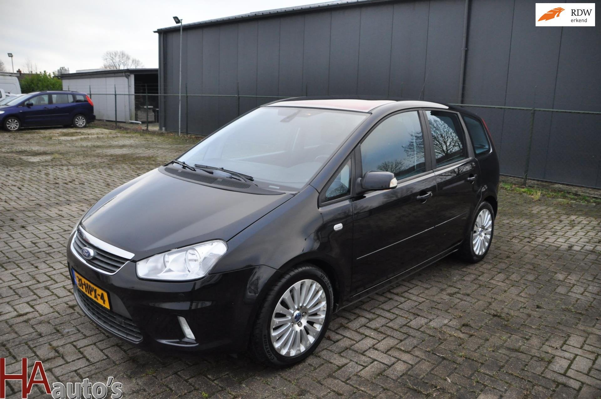 Ford C-Max 2.0-16V Titanium AUTOMAAT *CLIMA*, Gebruikt, Zwart, Origineel Nederlands, Bedrijf