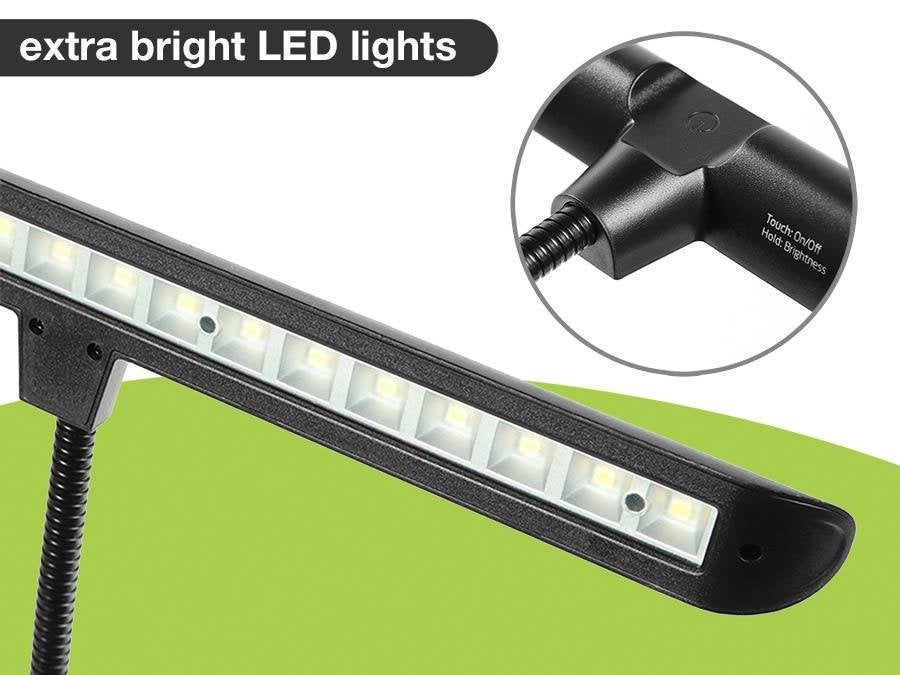 Boston MSL-1800 lessenaar lamp met XXL met dimbare LED's, ., Nieuw, ., Muziekstandaard