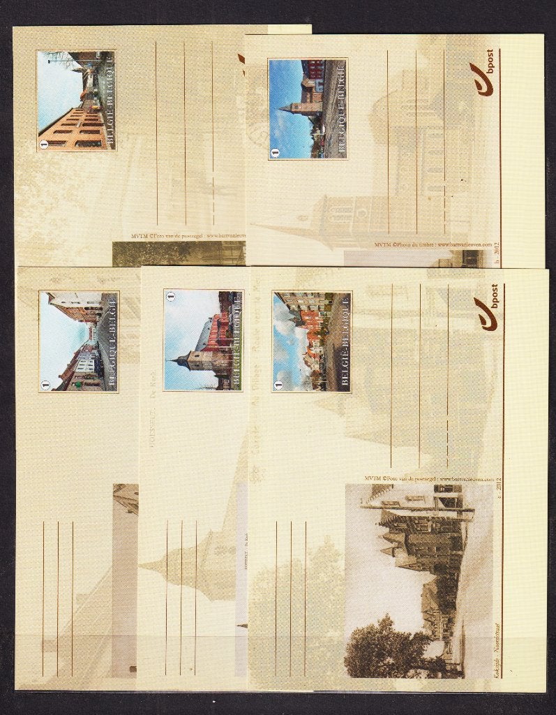 België 2012 Geïllustreerde briefkaarten BK223-BK233 **, Postzegels en Munten, Ophalen, Briefkaart