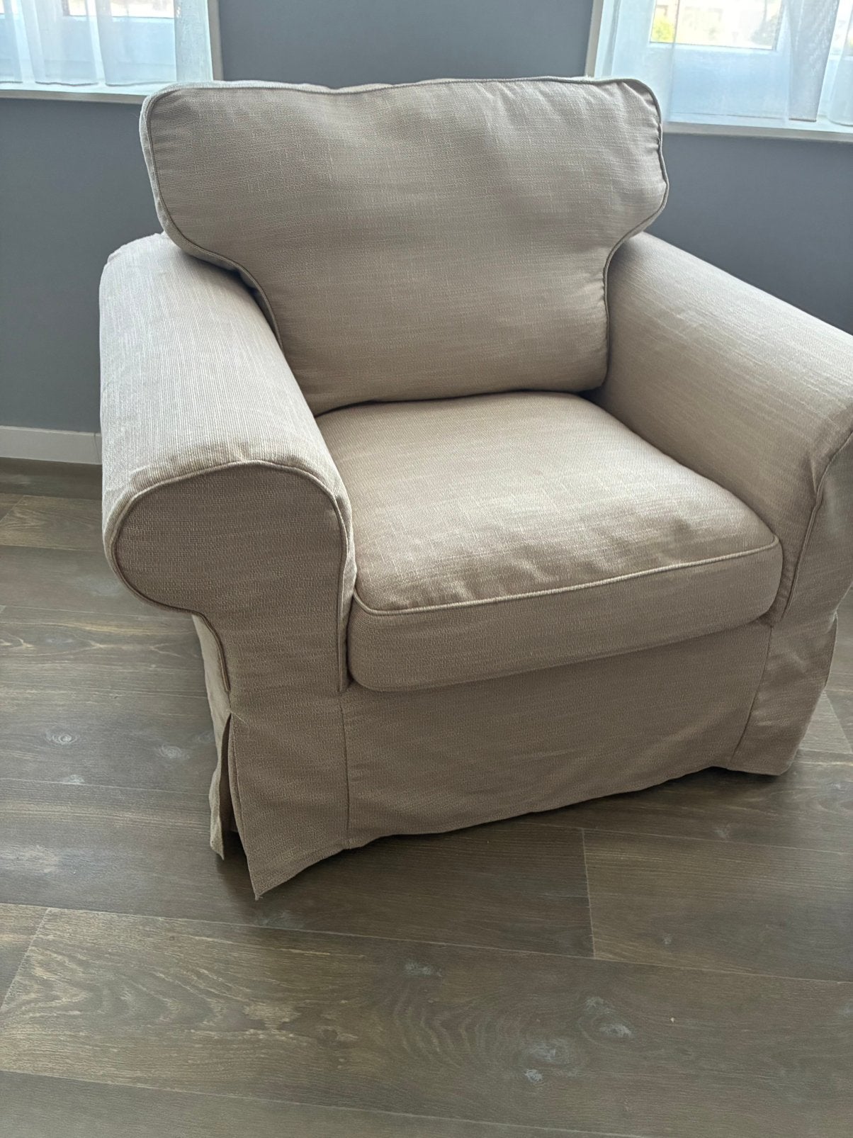Ektorp fauteuil Ikea, Ophalen, Zo goed als nieuw, 75 tot 100 cm, Stof