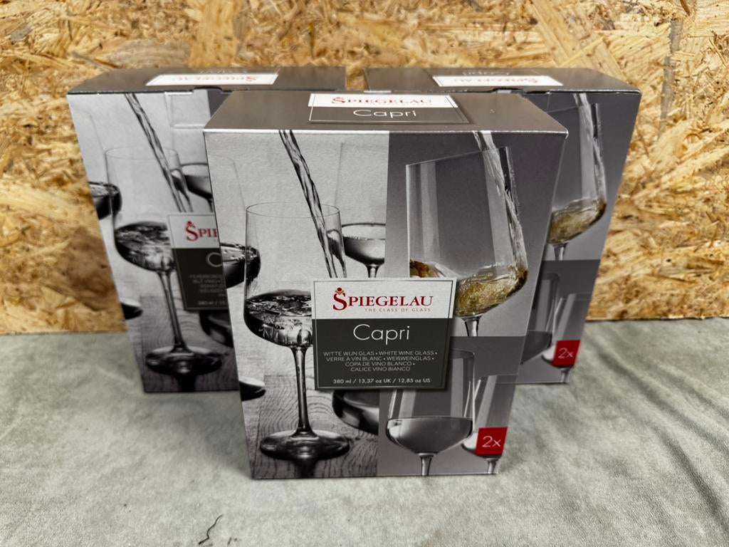 3 x 2 Spiegelau Capri Witte wijn glazen - nieuw! - ReK4, Overige typen, Nieuw, Ophalen of Verzenden, X