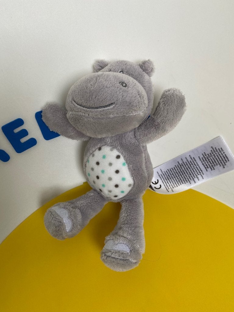 K3947 Ergee Kik textile nijlpaard grijs, Ophalen of Verzenden, Gebruikt, Overige typen
