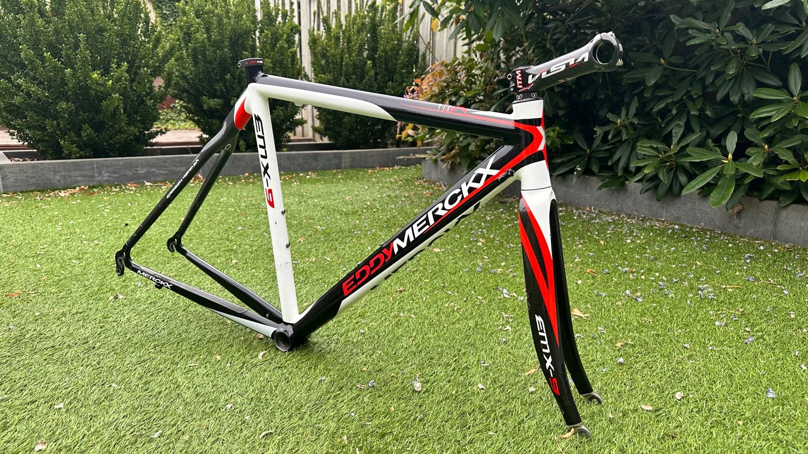 Eddy Merckx EMX-9 Carbon Racefiets Frame met Voorvork, Frame, Gebruikt, Ophalen of Verzenden, Racefiets