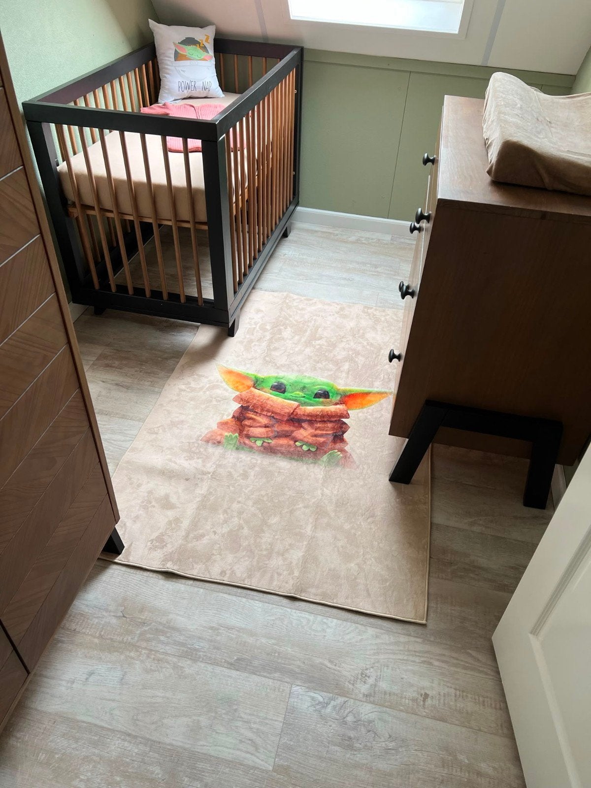 Star Wars Baby Yoda / Grogu kleed 153x100cm Beige, Ophalen, Gebruikt, 100 tot 150 cm, Beige