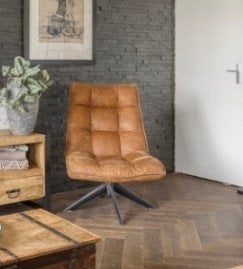 Draaifauteuil Jouke - Comfortabele fauteuil, Ophalen, Gebruikt, Minder dan 75 cm, 50 tot 75 cm