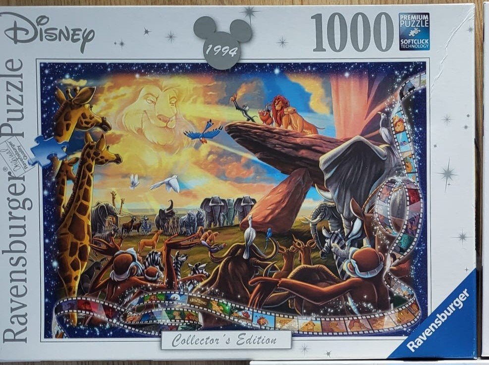 Ravensburger puzzel Disney The Lion King 1000st, Ophalen, 500 t/m 1500 stukjes, Zo goed als nieuw, Legpuzzel