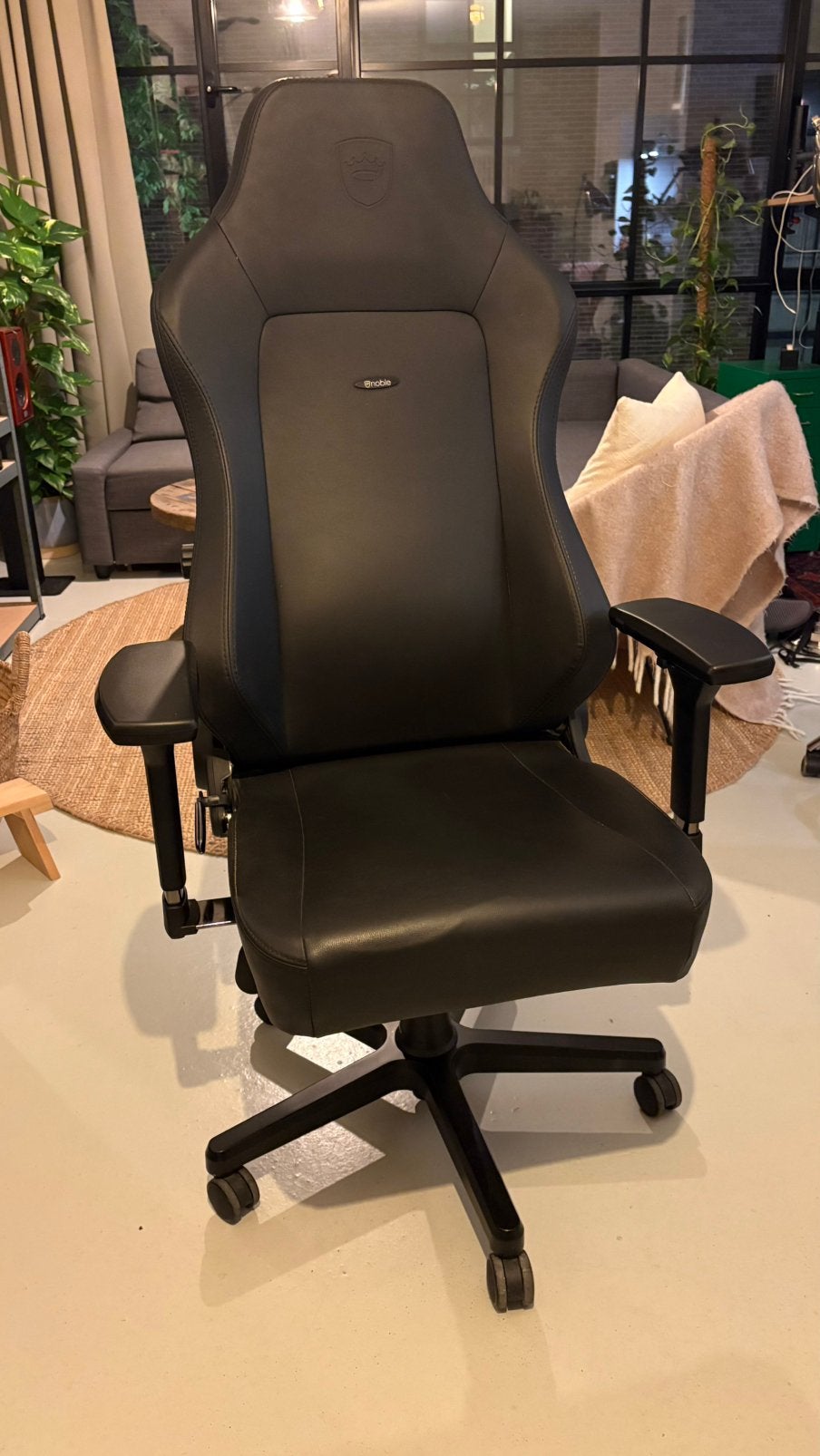 Noblechairs Hero Gaming Stoel, Ophalen, Zwart, Zo goed als nieuw, Bureaustoel
