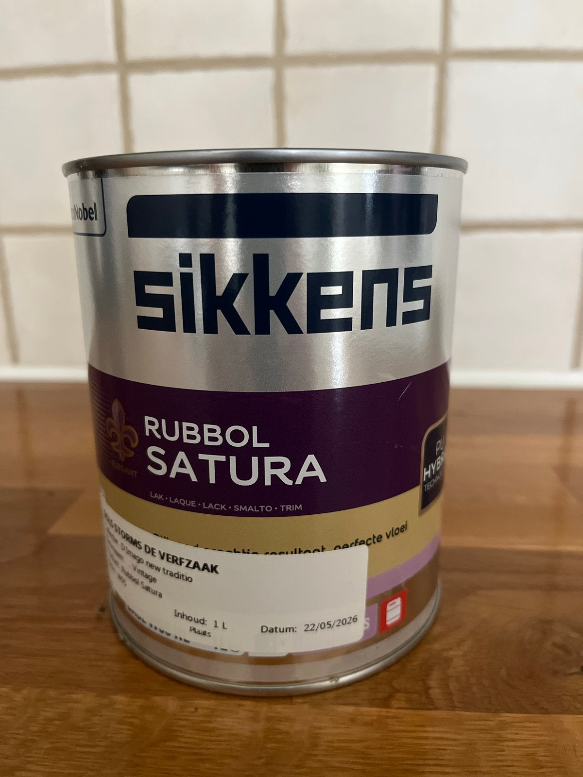 Sikkens Rubbol Satura Lakverf Vintage 1L, Ophalen of Verzenden, Nieuw, Overige typen