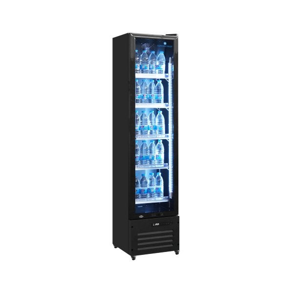 Glasdeurkoelkast 164L – Smal Model – Horeca, Ophalen of Verzenden, Nieuw in verpakking, Koelen en Vriezen