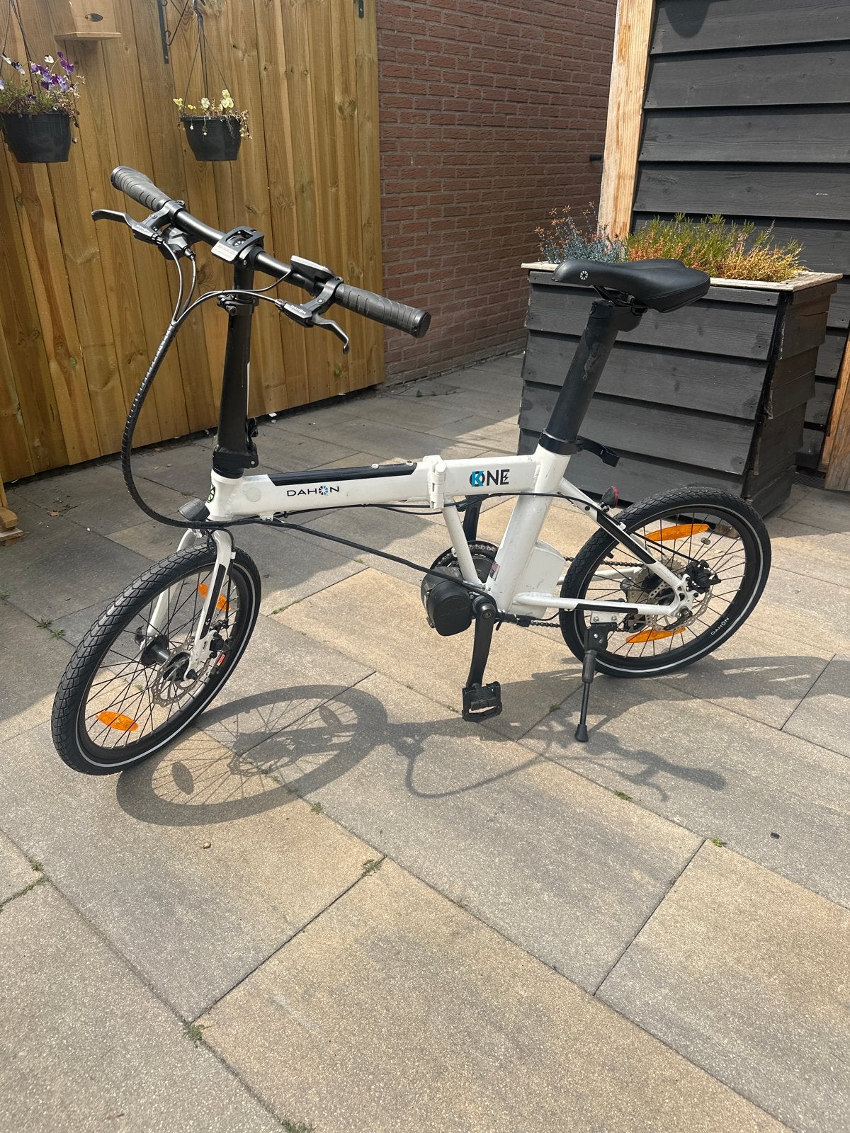 Dahon K-One elektrische vouwfiets met middenmotor, Fietsen en Brommers, Elektrische fietsen, Zo goed als nieuw, Minder dan 47 cm