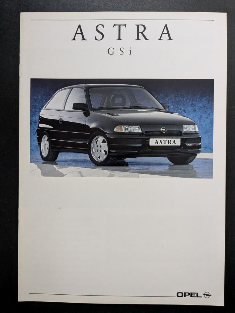Brochure OPEL Astra GSi 1991, Ophalen of Verzenden, Zo goed als nieuw, Opel