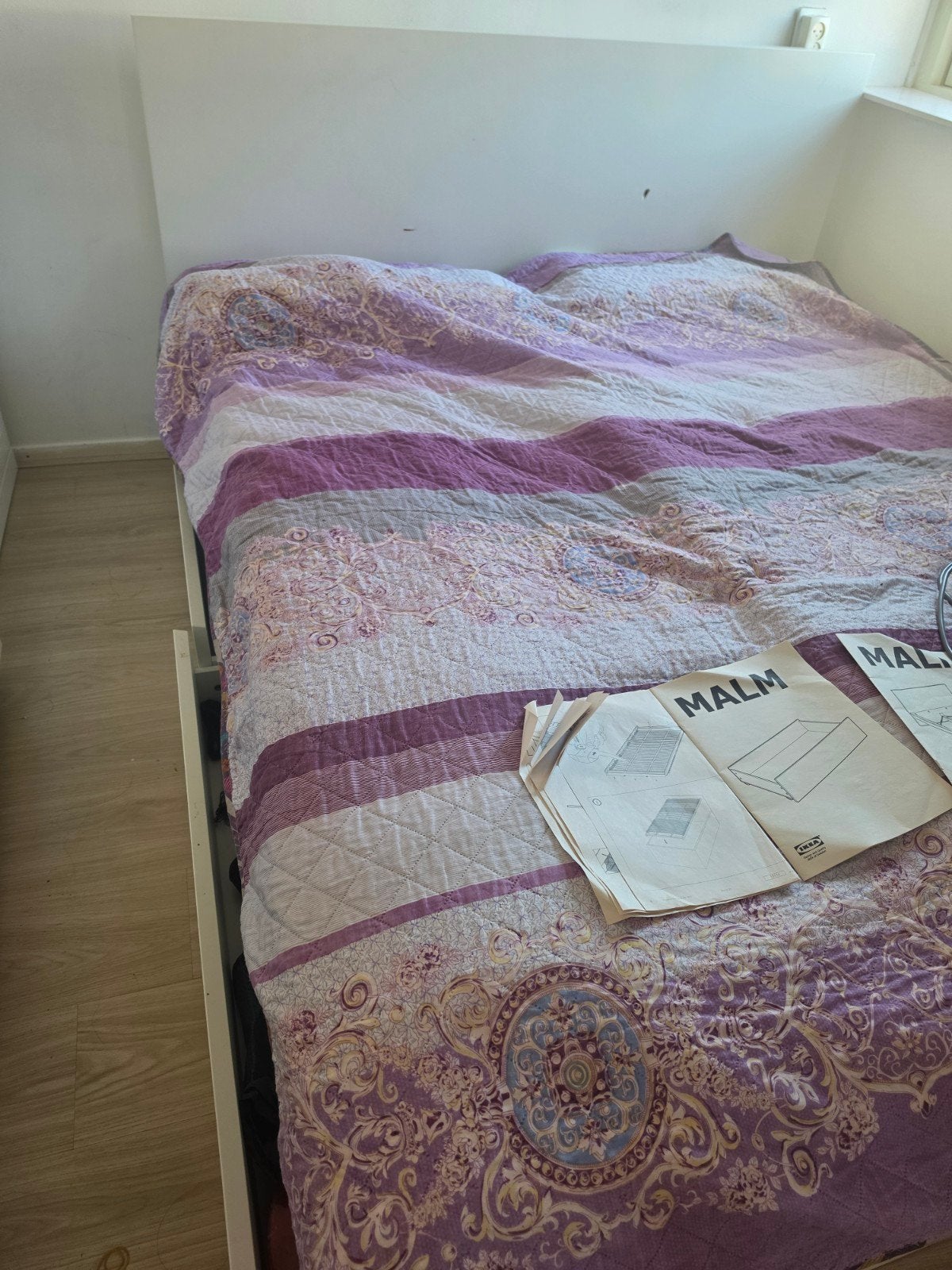 Titel: ikea MALM, Ophalen of Verzenden, Gebruikt, Tweepersoons