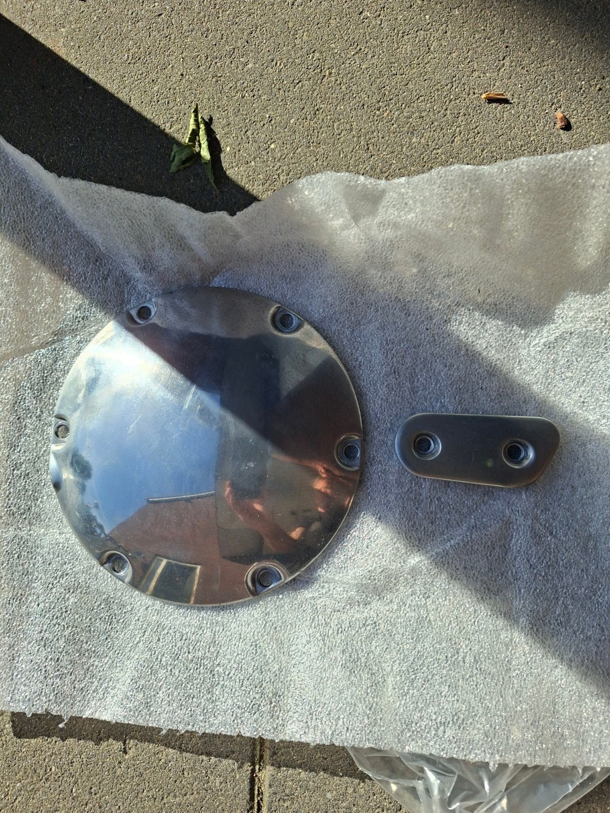 Harley Davidson Sportster Derby & Inspectie Cover Gepolijst, Motoren, Ophalen of Verzenden, Gebruikt