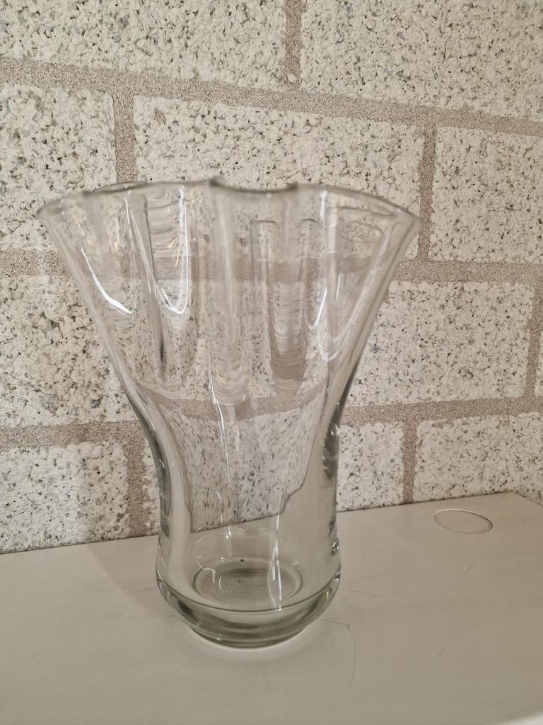 4 x Vintage Vaas - Zakdoek vazen, Ophalen of Verzenden, Zo goed als nieuw, Overige kleuren, Glas