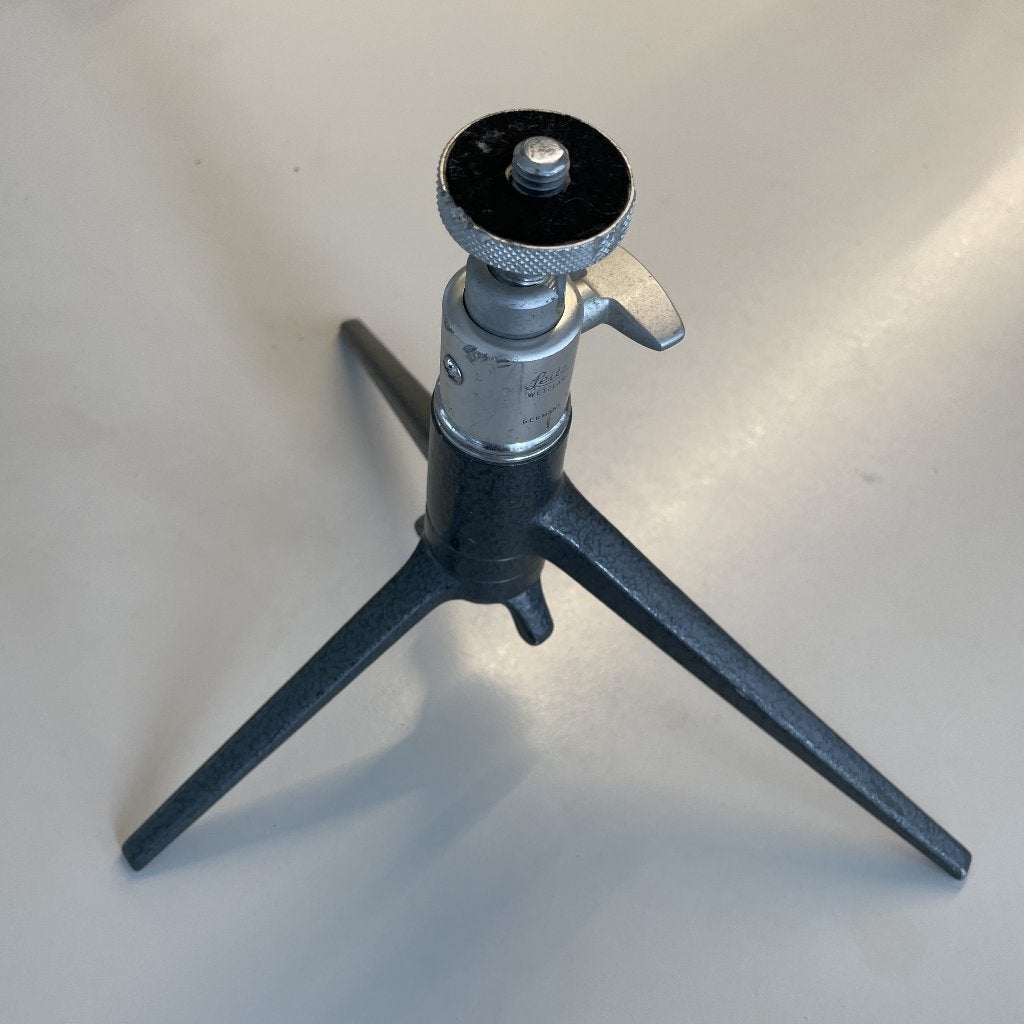 Vintage Leitz Wetzlar Mini Statief compleet, 125 cm of minder, Met balhoofd, Gebruikt, Overige merken