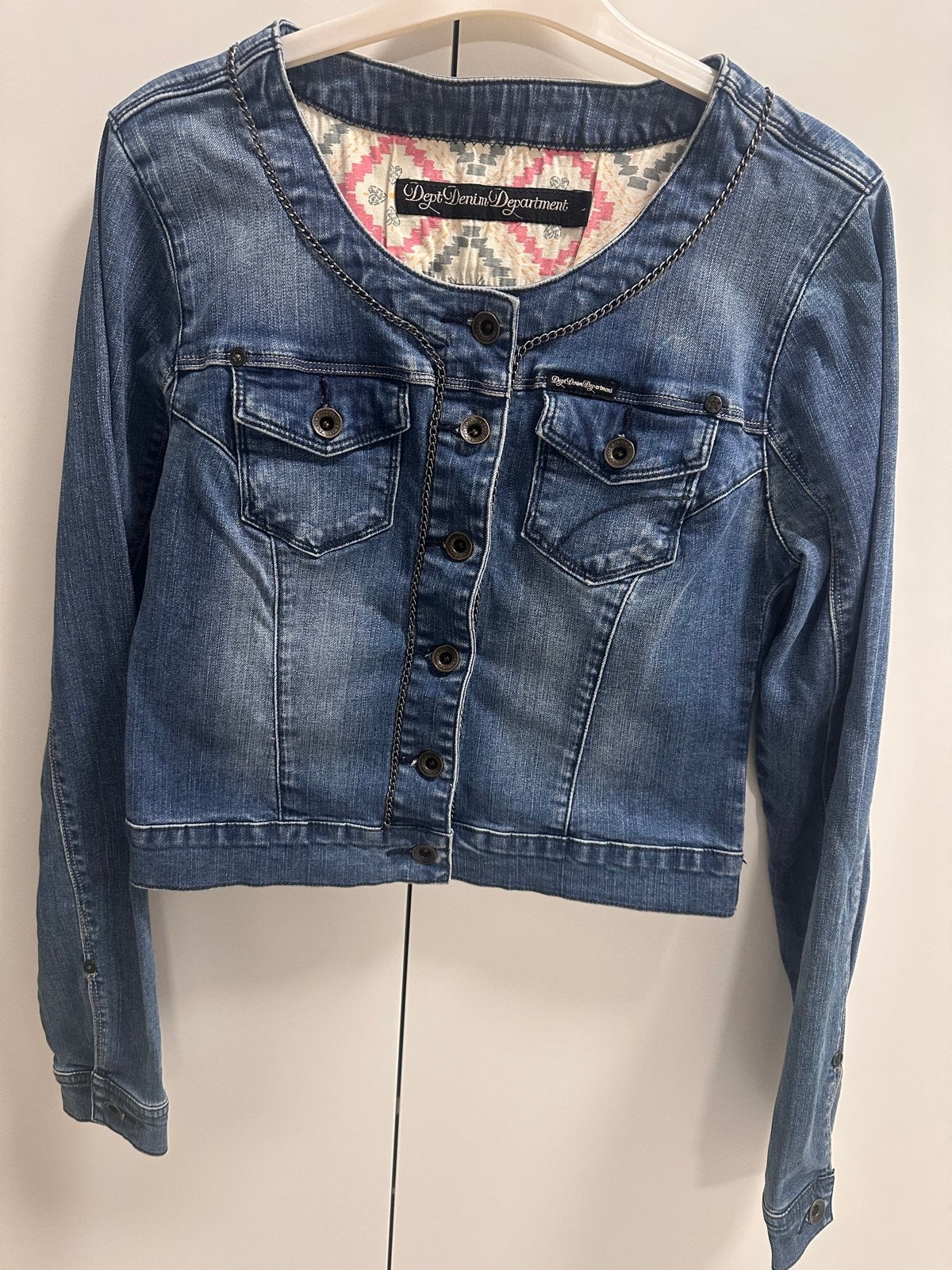 Dept Denim Department Spijkerjas Maat L Blauw, Ophalen of Verzenden, Gedragen, Maat 42/44 (L), Blauw