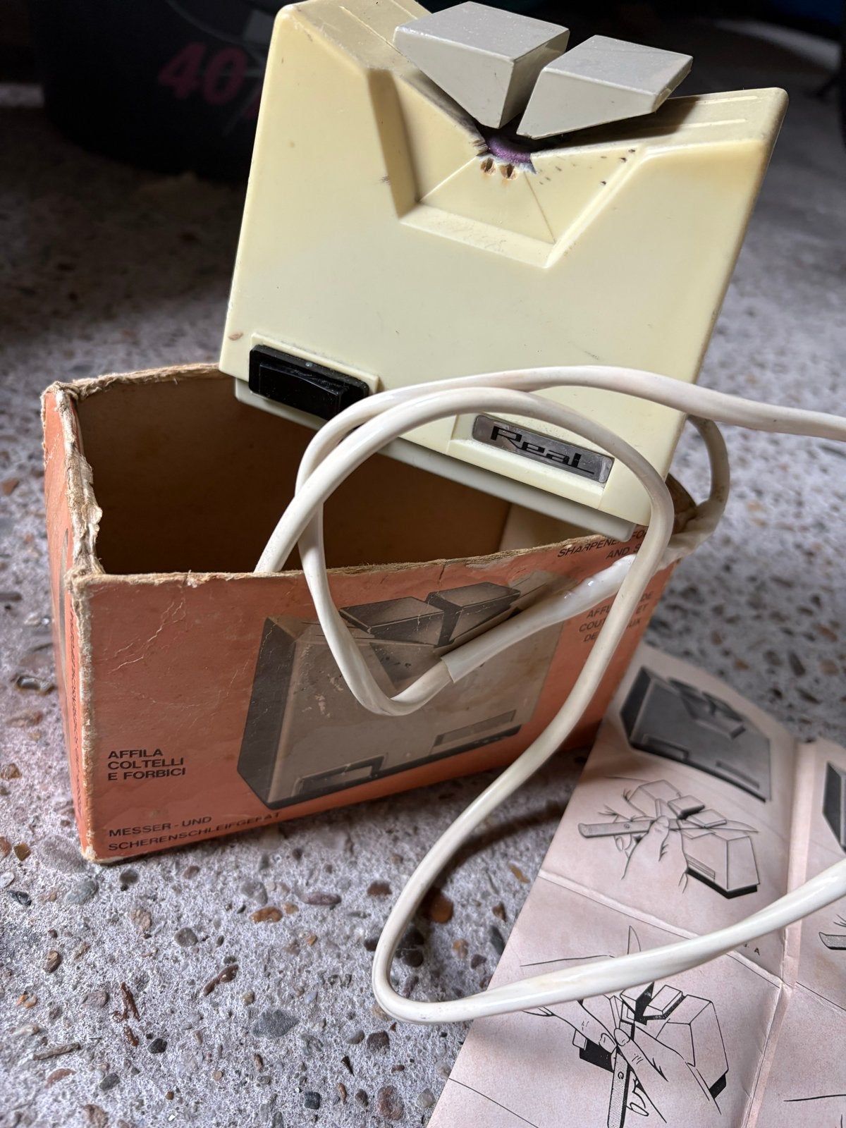 Vintage Real Messen- en Scharenslijper jaren zeventig, Beige, Kunststof, Ophalen of Verzenden, Overige merken