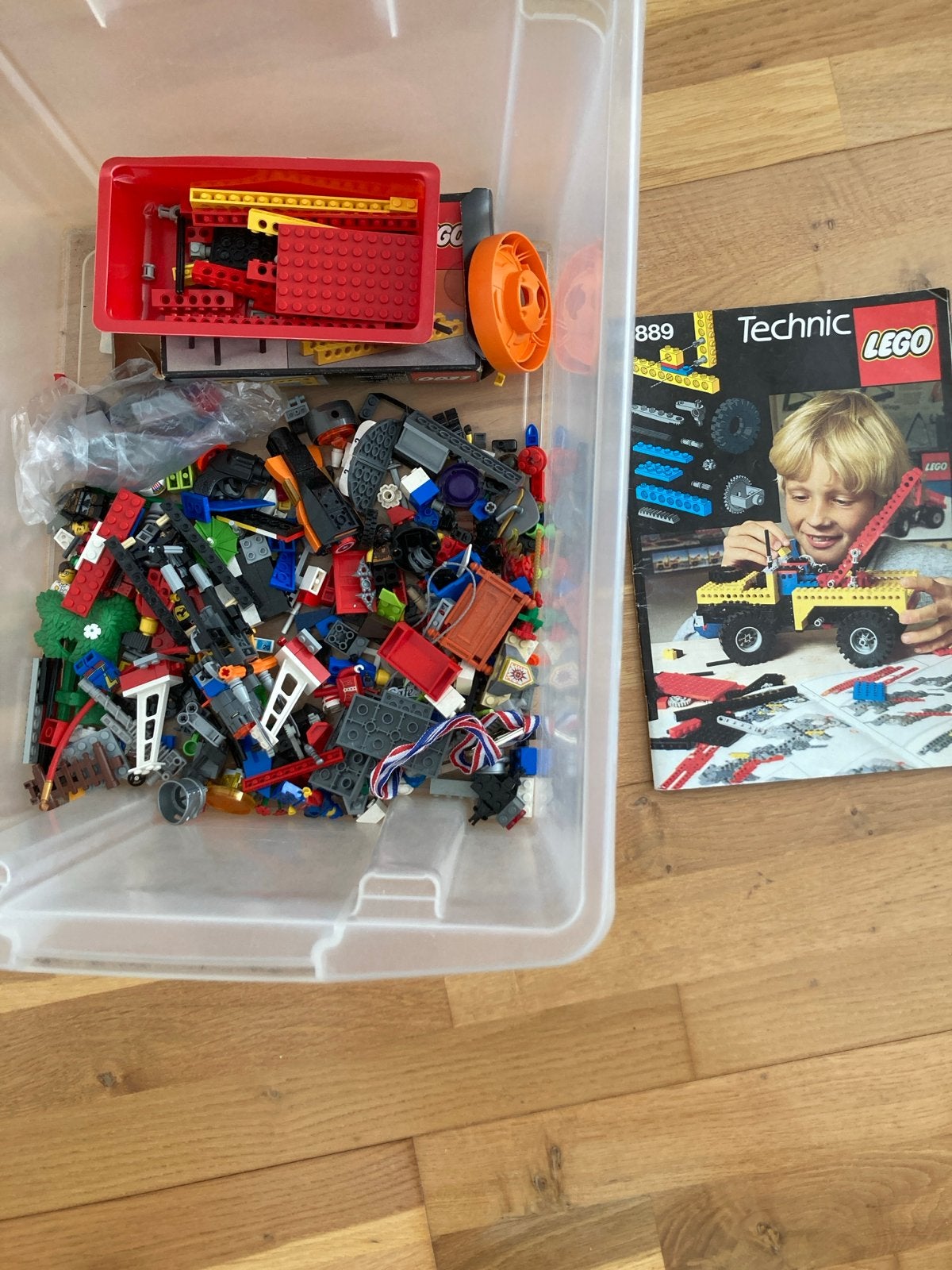 Restanten LEGO met Technic handleiding, Ophalen of Verzenden, Gebruikt
