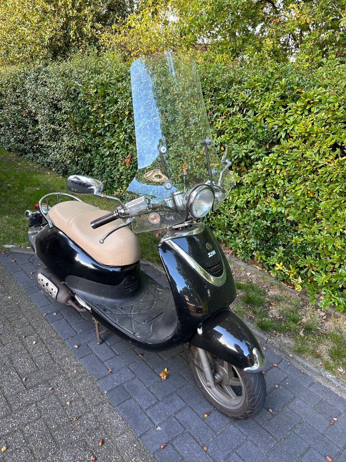 Sym Allo Scooter - Bouwjaar 2012 - Zwart met windscherm, Fietsen en Brommers, Scooters | SYM, Ophalen, Gebruikt, Benzine, Allo