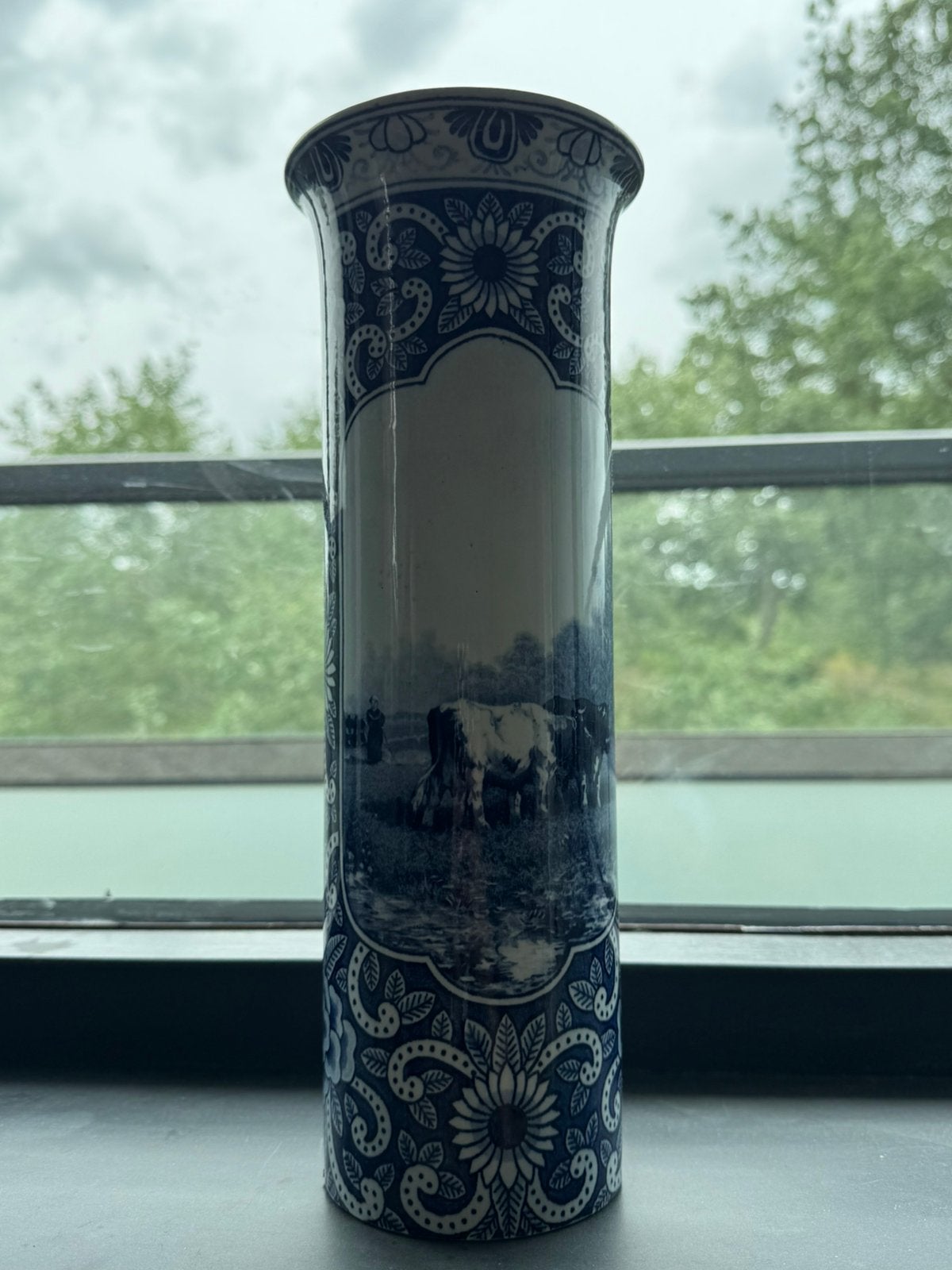 Delft blauwe vaas, Ophalen